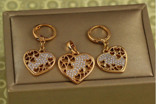 Набір Xuping Jewelry Ехо закоханості золотистий