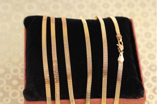 Ланцюг Xuping Jewelry Потрійна венеційка 60 см 3 мм золотистий