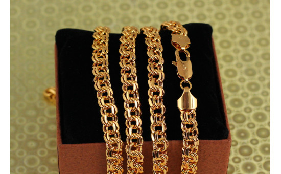 Ланцюг Xuping Jewelry круглий бісмарк 70 см 6 мм золотистий