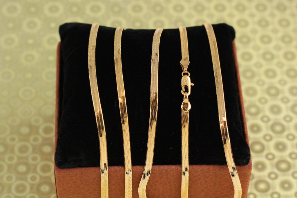 Ланцюг Xuping Jewelry Снейк 60 см 3 мм золотистий