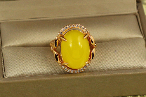 Кільце Xuping Jewelry Медовий атлас р 16 золотисте