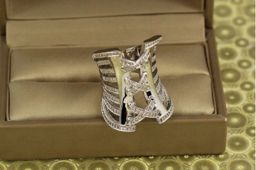 Кольцо Xuping Jewelry Корсет р 16 серебристое