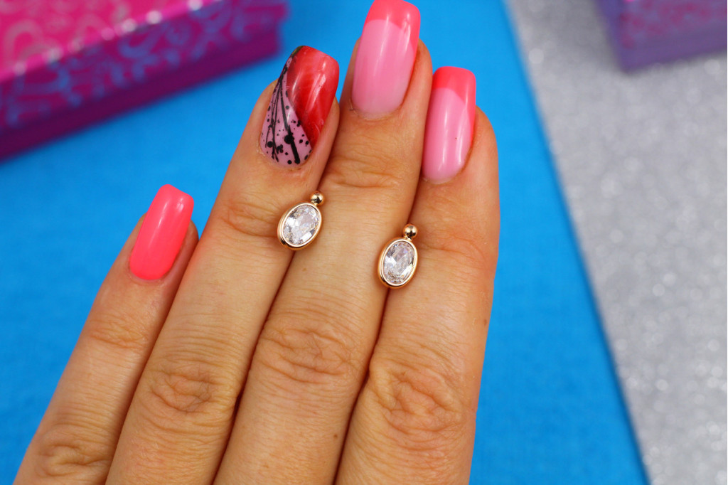 Серьги гвоздики Xuping Jewelry 1 см золотистые