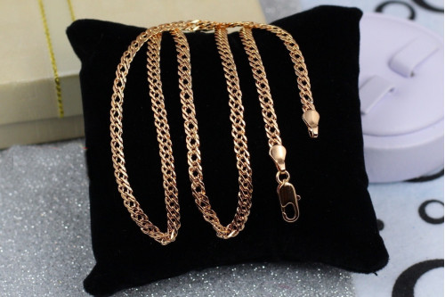 Ланцюг Xuping Jewelry ромб 50 см 4 мм золотистий