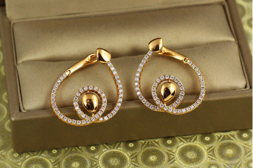 Сережки Xuping Jewelry Осердя золотисті