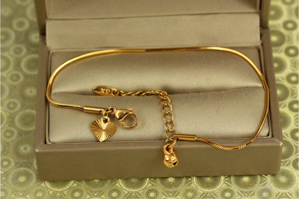 Браслет Xuping Jewelry жгут 17 см 1 мм золотистый