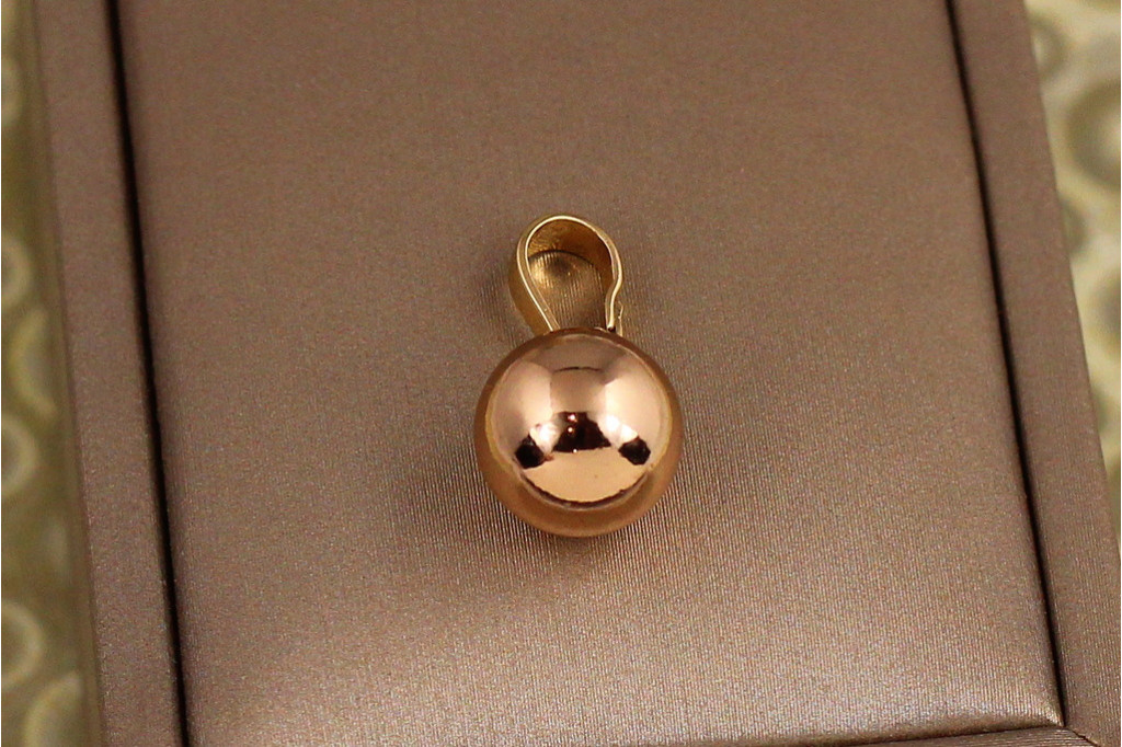 Кулон Xuping Jewelry кулька 8 мм золотистий
