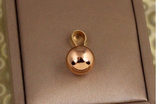Кулон Xuping Jewelry кулька 8 мм золотистий