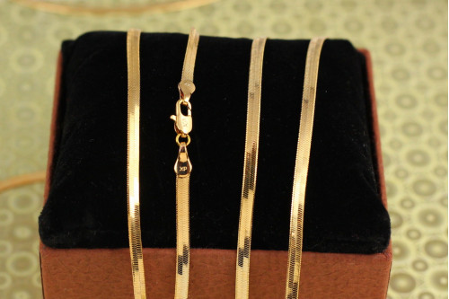 Ланцюг Xuping Jewelry Снейк 45 см 3 мм золотистий