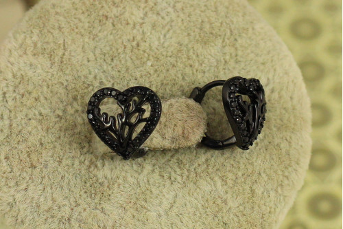 Серьги  Xuping Jewelry Зародыш любви блек ган 1.2 см