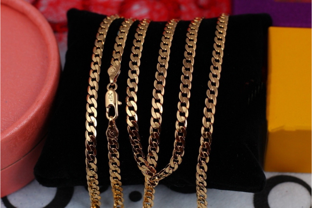Цепь Xuping Jewelry панцирная 45 см 4 мм золотистая