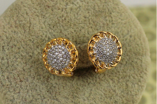 Сережки Xuping Jewelry Оберіг сонцестояння з родієм 1,3 см золотисті