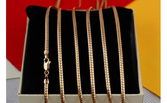 Ланцюг Xuping Jewelry снейк 45 см 3 мм золотистий