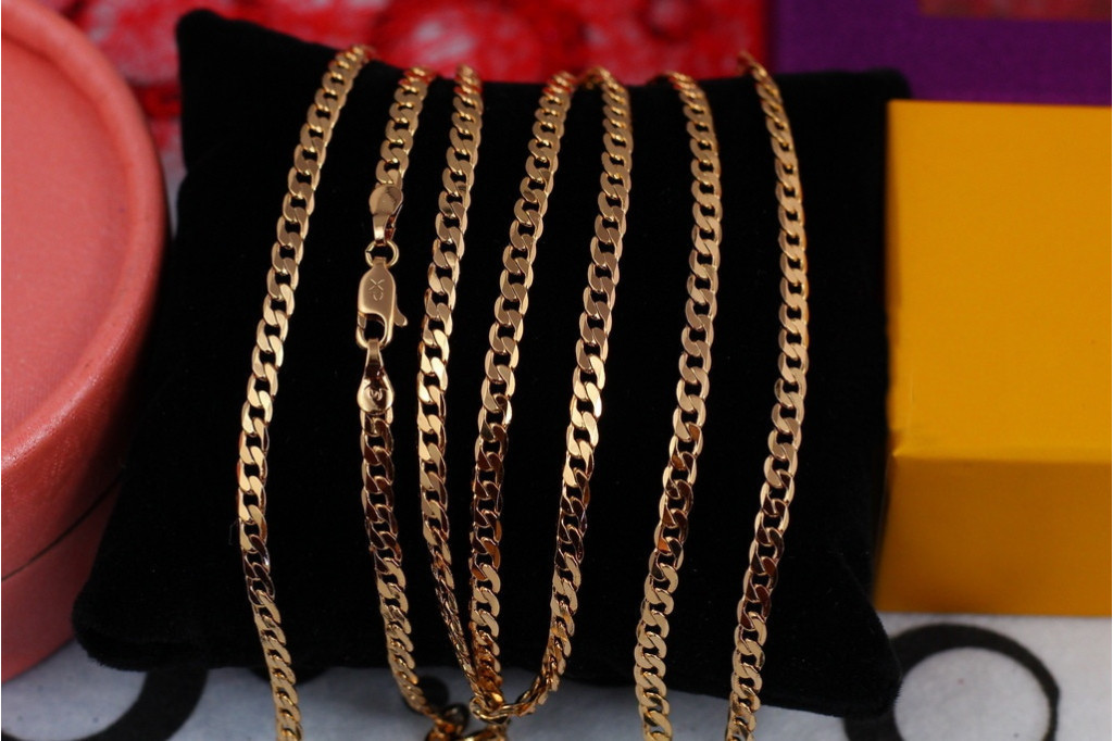Ланцюг Xuping Jewelry панцирний 45 см 3 мм золотистий