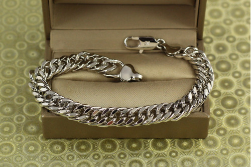 Браслет Xuping Jewelry Кобра карабін 20,5 см 9 мм сріблястий