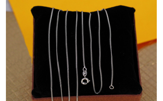 Ланцюг Xuping Jewelry панцирний 45 см 1 мм сріблястий