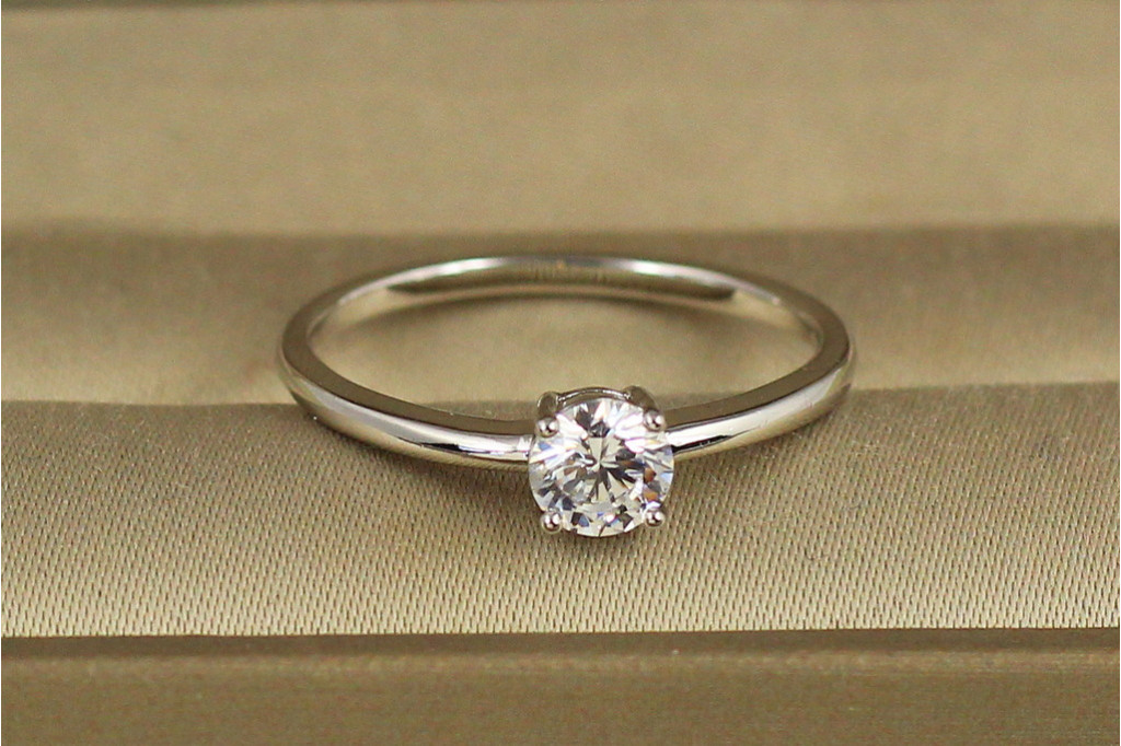 Кольцо  Xuping Jewelry Обещание р 17 серебристое