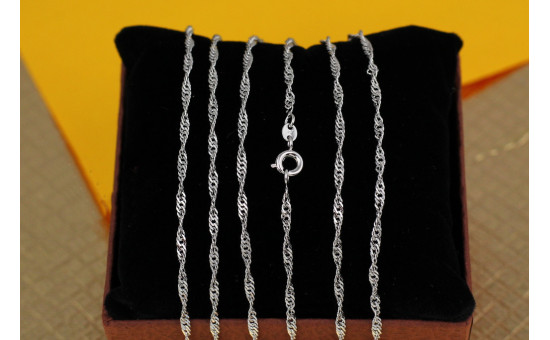 Ланцюг Xuping Jewelry Сингапур 45 см 2 мм сріблястий
