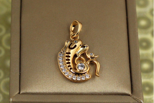 Кулон зодиак Xuping Jewelry Рыба 2,1 см золотистый