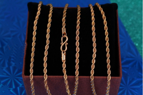 Ланцюг Xuping Jewelry канатик 45 см 3 мм золотистий