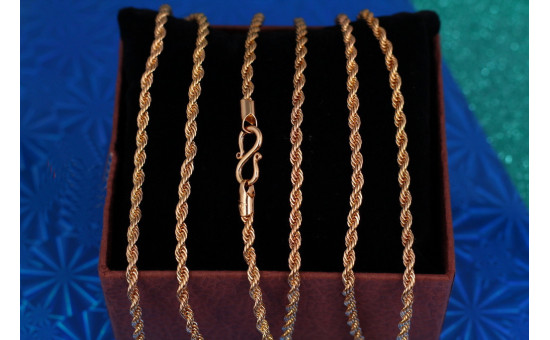Ланцюг Xuping Jewelry канатик 45 см 3 мм золотистий