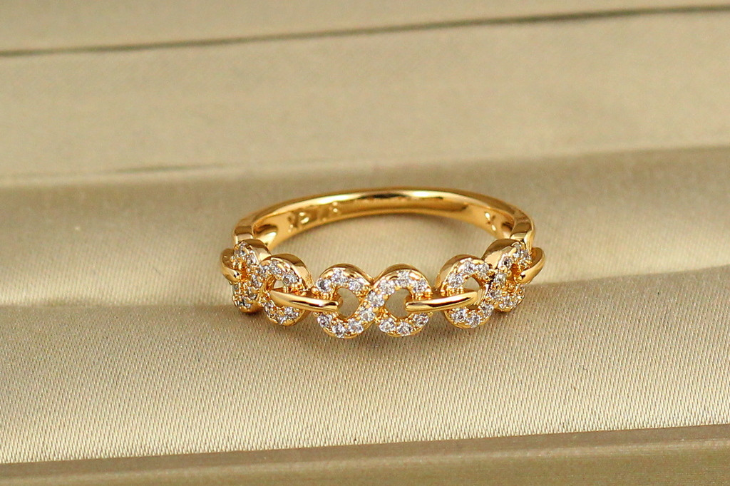 Кільце Xuping Jewelry Вісімки р 18 золотисте