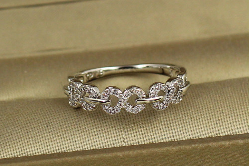 Кільце Xuping Jewelry Вісімки р 18 сріблясте