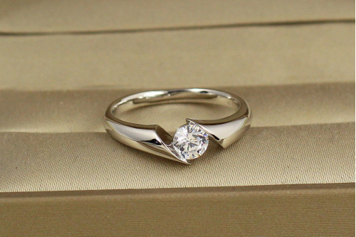 Кольцо Xuping Jewelry Дзен р 19 серебристое
