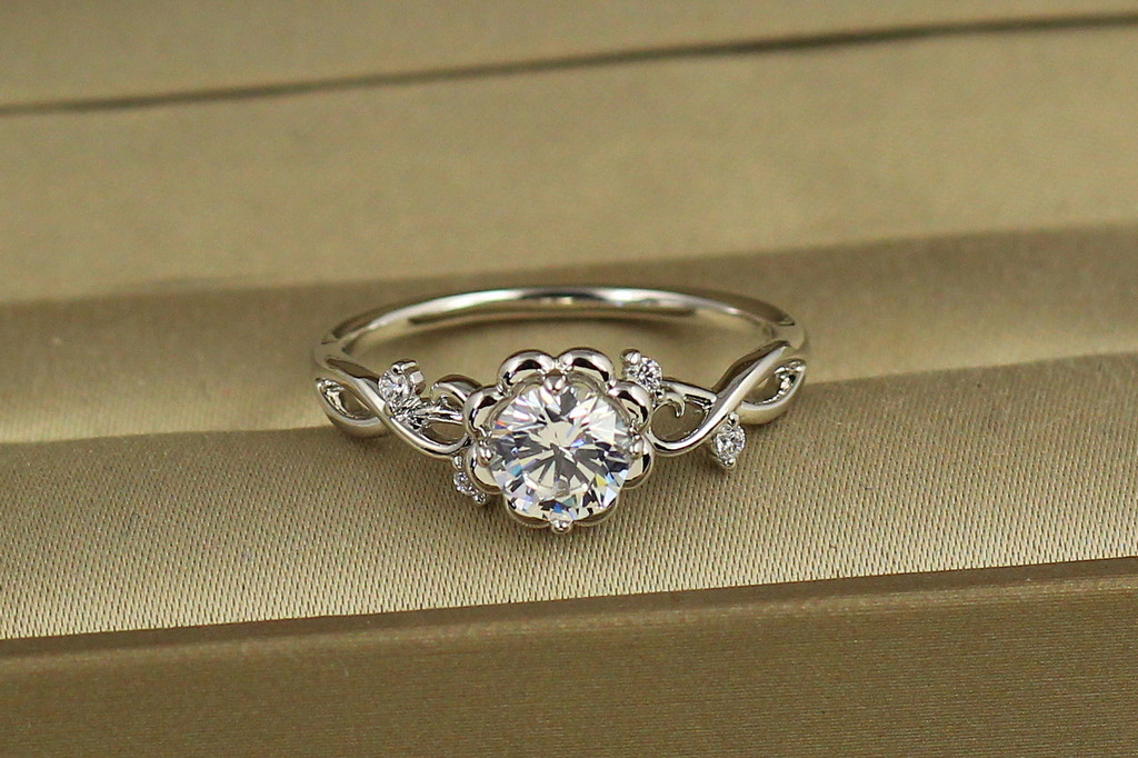 Кольцо Xuping Jewelry Нимфея р 20 серебристое