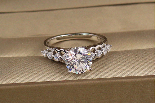 Кільце Xuping Jewelry Мелодія кохання р 18 сріблясте