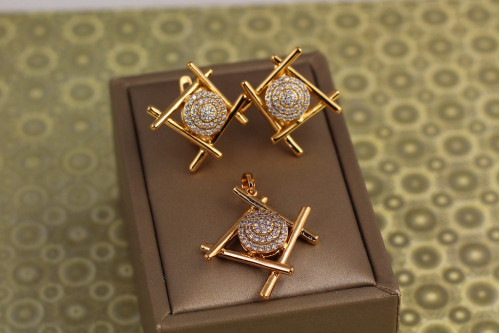 Набор Xuping Jewelry Синтез золотистый