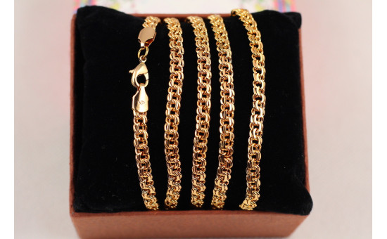 Ланцюг Xuping Jewelry круглий бісмарк 70 см 5 мм золотистий
