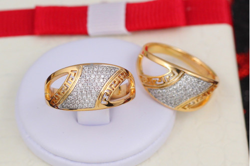 Кільце Xuping Jewelry з родієм чалма шейха р 19 золотисте