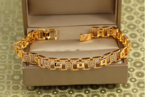 Браслет Xuping Jewelry тендітний союз 21 см 9 мм золотистий