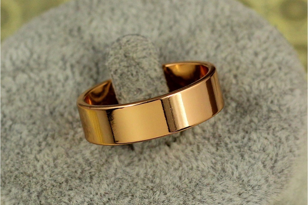 Обручка Xuping Jewelry американка 5 мм 16,17,18,19,20,21,22,23,24 золотиста 16