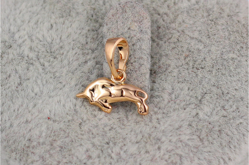 Кулон зодиак Xuping Jewelry телец 1,2 см золотистый