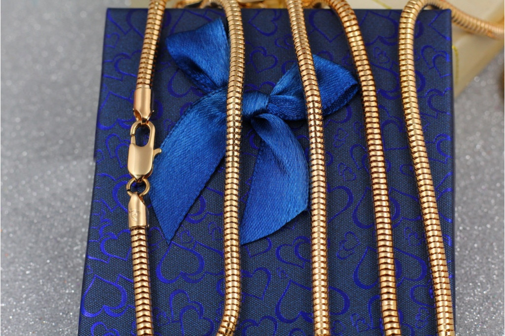 Цепь Xuping Jewelry жгут 50 см 4 мм золотистая