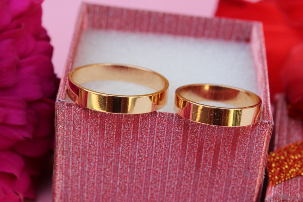 Обручка Xuping Jewelry американка 5 мм 16,17,18,19,20,21,22,23,24 золотиста 18