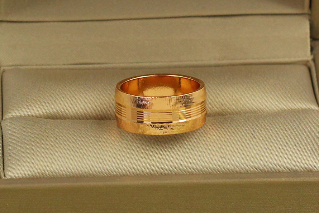 Обручка Xuping Jewelry дві долі р 16 золотисте