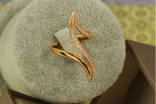Кільце Xuping Jewelry перстень лілія р 17 золотисте