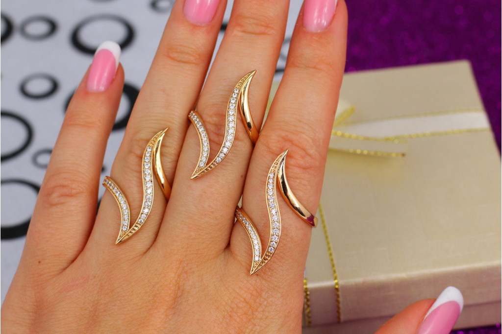 Кільце Xuping Jewelry перстень лілія р 17 золотисте
