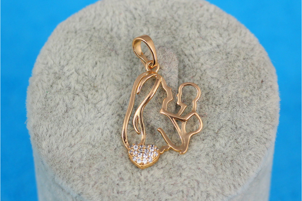 Кулон Xuping Jewelry  мать и дитя 2.3 см золотистый