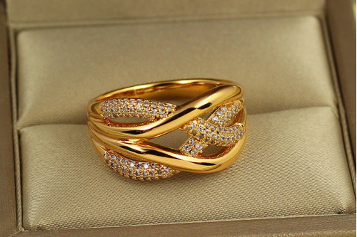 Кільце Xuping Jewelry Узи кохання р 21 золотисте