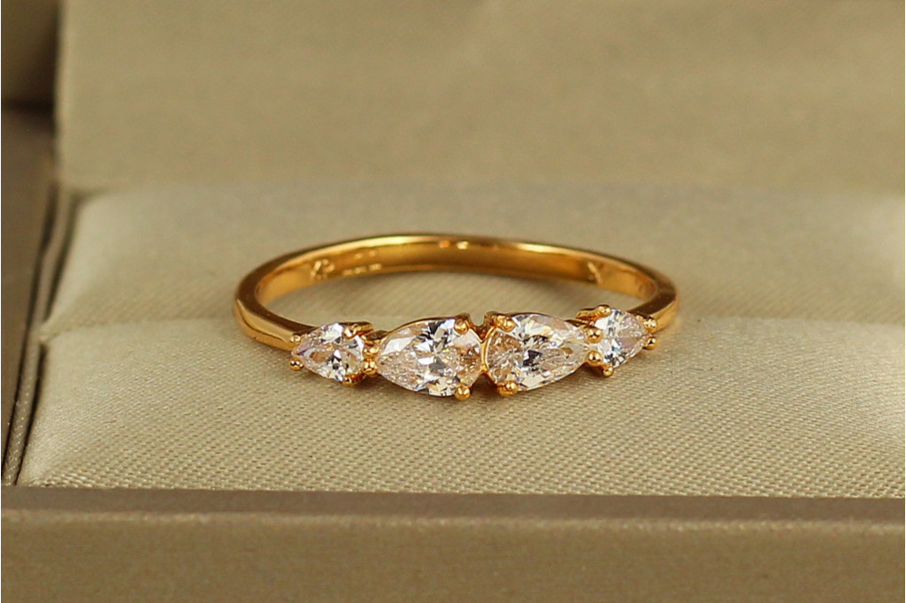 Кільце Xuping Jewelry Краплі щастя р 21 золотисте