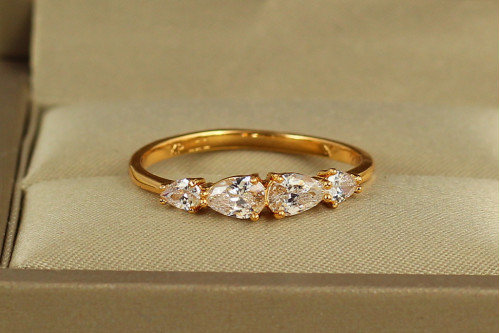 Кільце Xuping Jewelry Краплі щастя р 21 золотисте