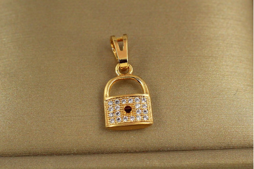 Кулон Xuping Jewelry Замок кохання 1,3 см золотистий