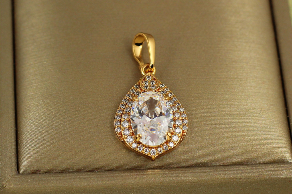 Кулон Xuping Jewelry Сльоза ангела 2 см золотистий