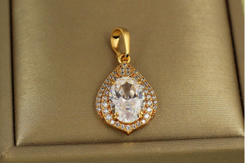 Кулон Xuping Jewelry Сльоза ангела 2 см золотистий
