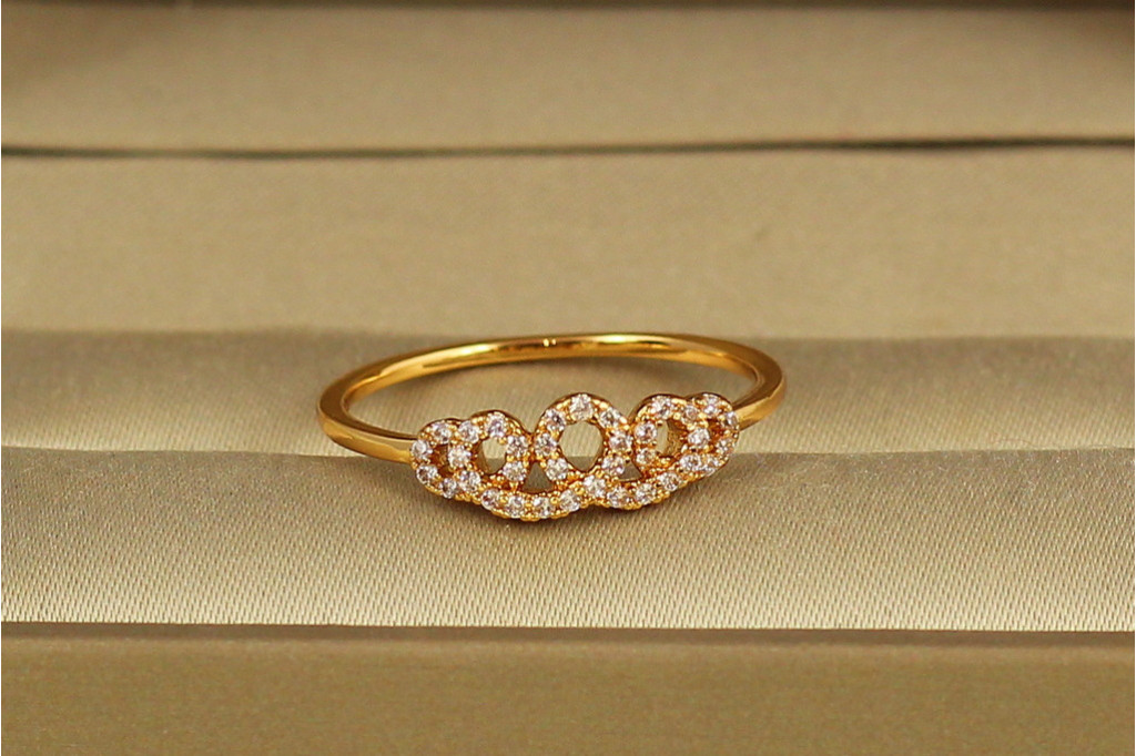 Кільце Xuping Jewelry Сяюча петля р 18 золотисте