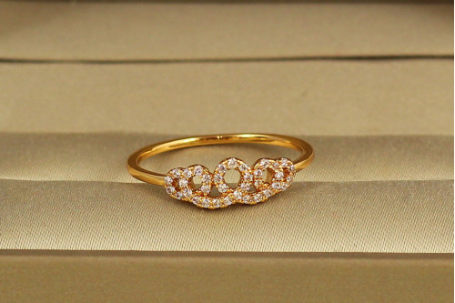 Кільце Xuping Jewelry Сяюча петля р 19 золотисте